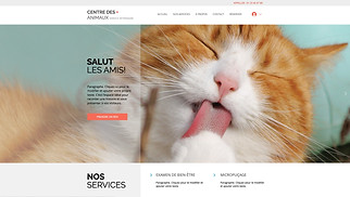 Templates de sites web Entreprises de services - Clinique vétérinaire