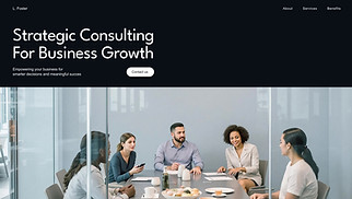 Business website templates - Business Consultants (Dark)
