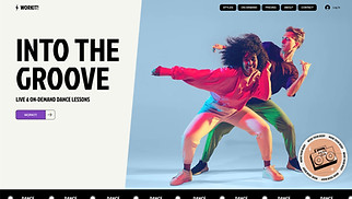 Sport en fitness website templates - Online danslessen
