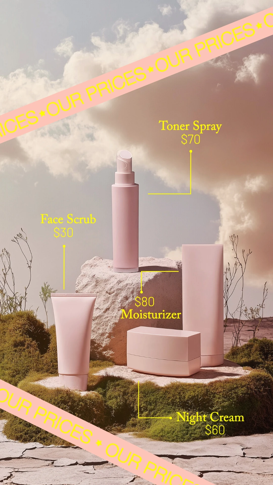 Modern Pastel Beauty Facebook Story