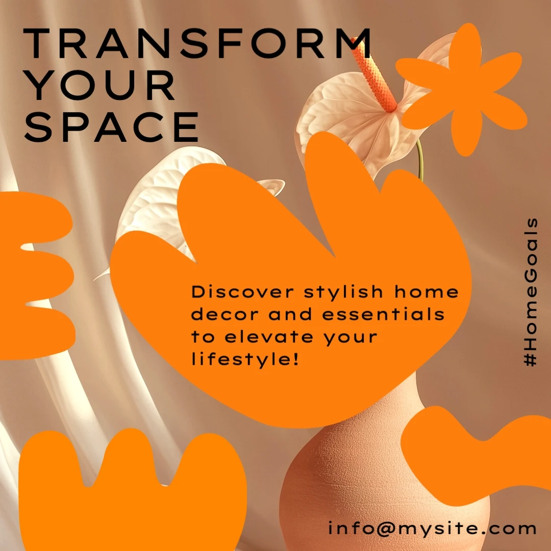Elegant Floral Home & Lifestyle Instagram Post