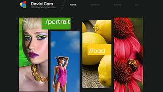 Templates de sites web Presse et entreprises - Photographe Portraits