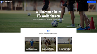 Sport & Fitness Website-Vorlagen - Fußballverein 