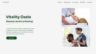 Health website templates - Chiropractor Clinic (Vibrant)