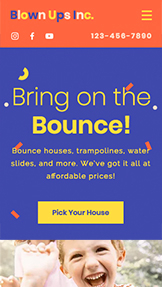 Mẫu trang web Tổ chức sự kiện – Công ty cho thuê đồ tiệc