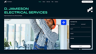  website templates - Electrician (Energetic)