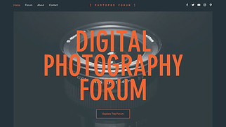 Webové šablony pro Online fórum – Fotografické fórum