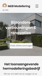 Bedrijven website templates - Renovatiebedrijf huizen