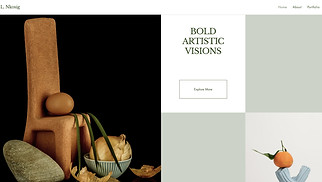 Portfolios website templates - Artist (Bold)