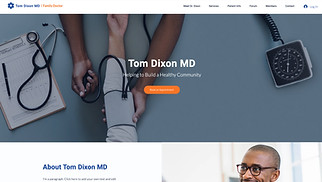 เทมเพลตเว็บไซต์ สุขภาพ & ความเป็นอยู่ - แพทย์