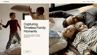 Events & Portraits website templates - Family Portrait Photographer (Classic)