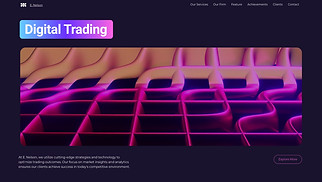 Business website templates - Financial Trading Firm (Innovative)