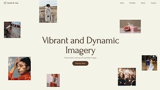 Portfolio & CV website templates - Photographer (Rustic)