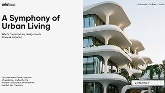 랜딩페이지 웹 사이트 템플릿 – Real Estate Project Landing Page (Contemporary)