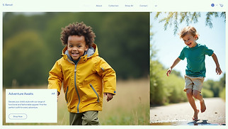 Kids & Babies website templates - Ecom Kid's Apparel Store (Dynamic)