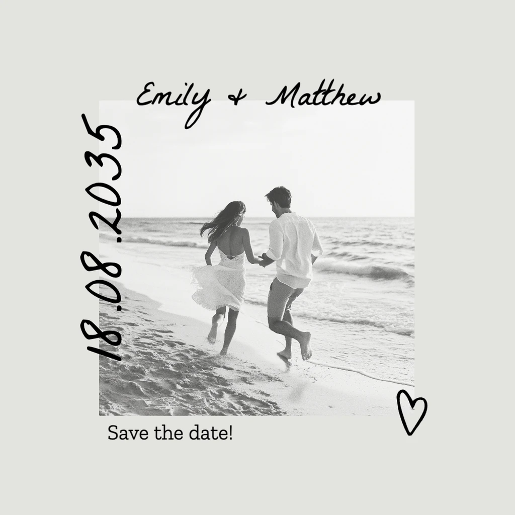 save the date template printable