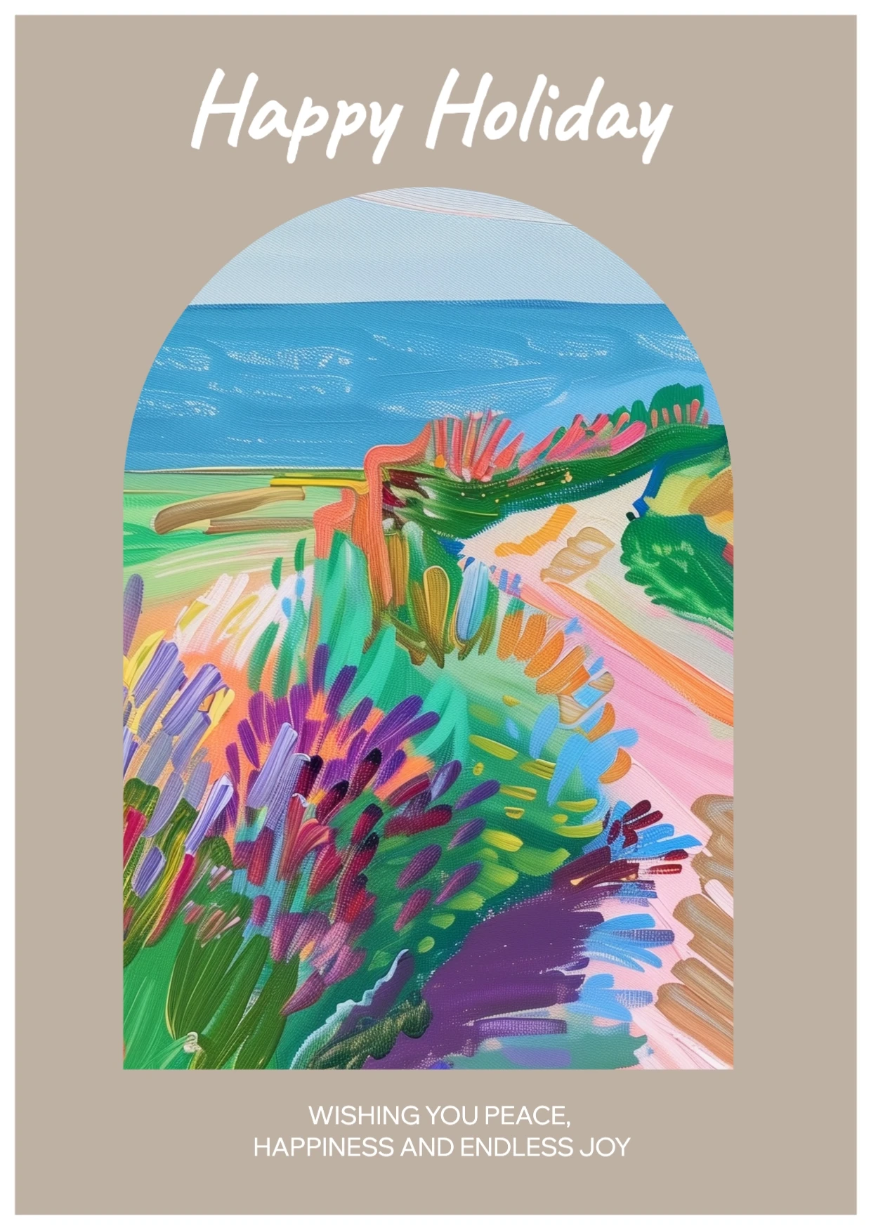 Classic Colorful Holiday Greeting Card