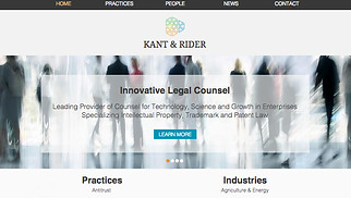 財務和法律網站範本- 法律事務所
