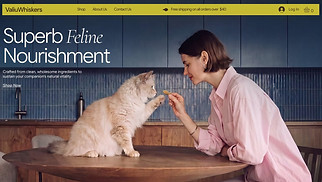 Шаблони у категорії «Тварини» — «Organic Cat Food Manufacturer (Pastel)»