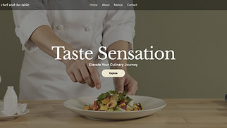 Restaurant website templates - Chef Restaurant (Sleek)