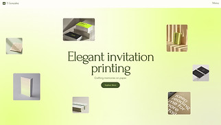  website templates - Invitation Printing Service (Elegant)
