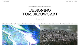 Visual Arts website templates - Art & Design Blogger (Chic)