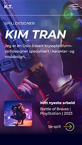 Porteføljer og CV website templates – Spilldesigner