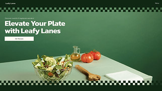 Food & Travel website templates - Vegetarian Blog (Vibrant)