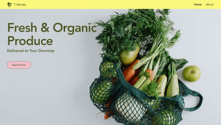  website templates - Organic Vegetable Delivery Service (Energetic)