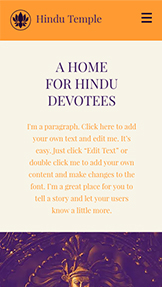 Mẫu trang web Tôn giáo – Đền thờ Hindu