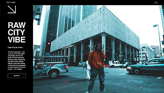 Portfolios website templates - Street Style Photographer (Urban)