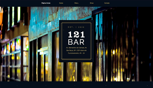 Templates de Restaurantes e Comida - Bar urbano