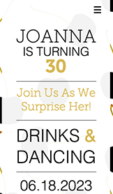 Mẫu trang web Ngày lễ và Lễ kỷ niệm – Thư mời sinh nhật