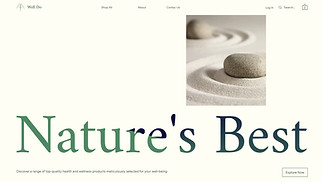 eCommerce website templates - Ecom Health & Wellness Store (Clean)