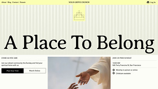 New Templates website templates - Church (Charming)
