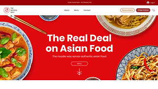 เทมเพลตเว็บไซต์ ร้านอาหาร - ร้านอาหารเอเชีย
