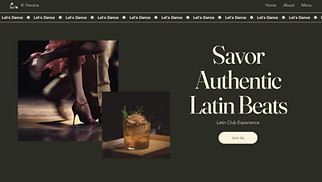 Bar & Club website templates - Latin Club (Warm)