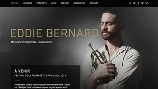 Templates de sites web Tous - Musicien de Jazz
