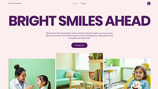  website templates - Dentist (Playful)