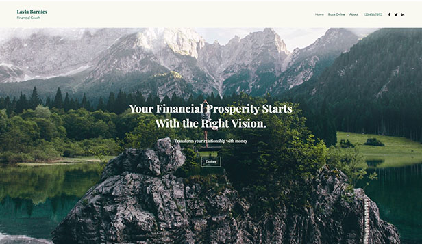 Financial Coaching Professional Website Template
