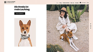 Mode Website-Vorlagen - Shop für Tierkleidung