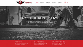 Auto's en motorvoertuigen website templates - Monteur