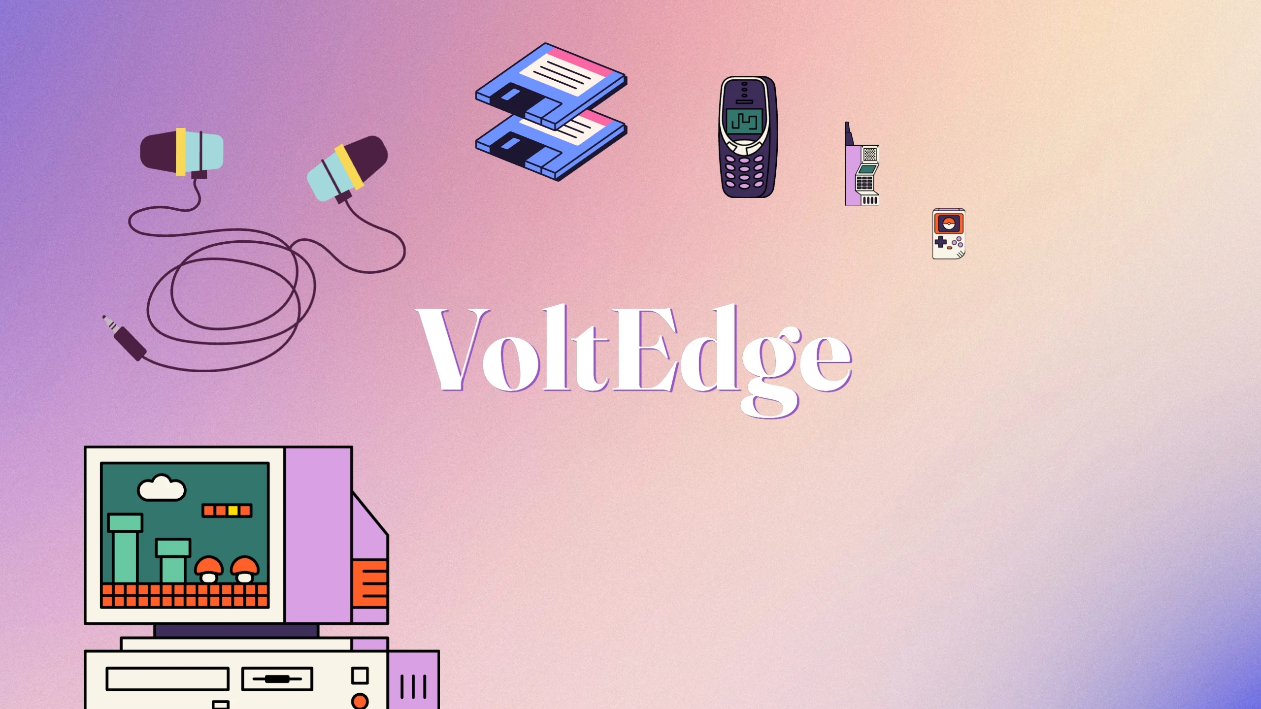 Modern Pastel Electronics & Gadgets YouTube Banner