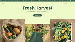 Food & Drinks website templates - Vegetable Delivery Service (Natural)