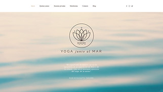 Todas plantillas web – Estudio de yoga