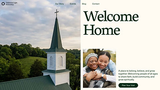All website templates - Church (Inviting)