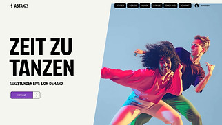 Gesundheit & Wellness Website-Vorlagen - Online-Tanzstunden