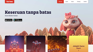 Template situs web Technology & Apps – Perusahaan Game