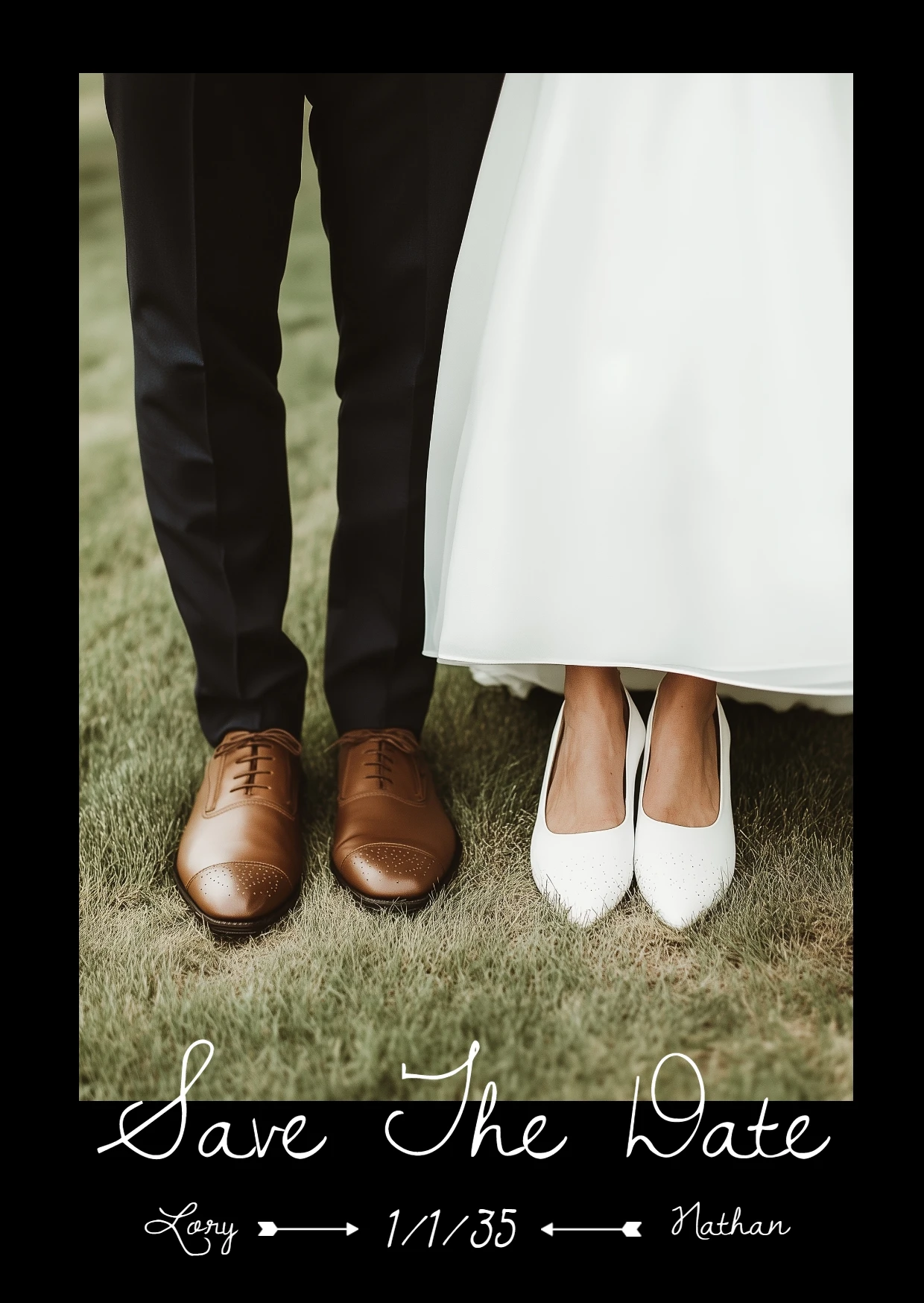 Classic Clean Save The Date Wedding Invitation