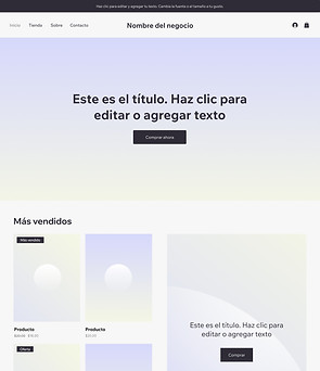 Wireframe de eCommerce